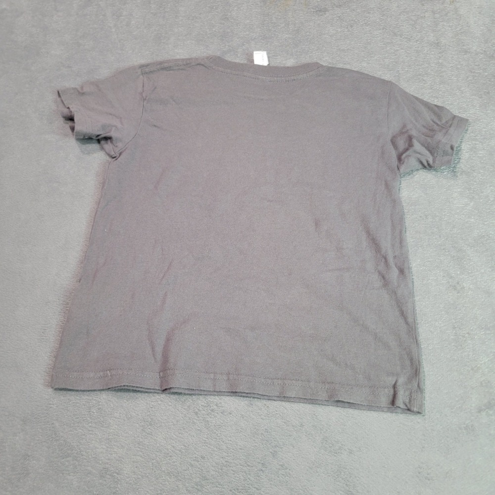 Rabbit Skins T-Shirt Unisex Kids 5/6 Grey Peace Out Pre-K Graduation Graphic Tee - Picture 5 of 6